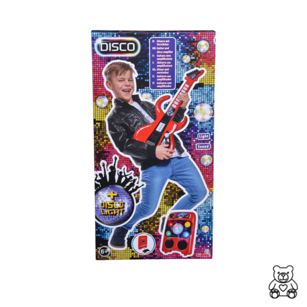 Guitare avec son amplificateur disco