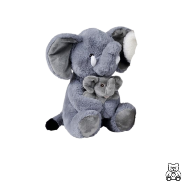peluche-bébé-maman-elephant