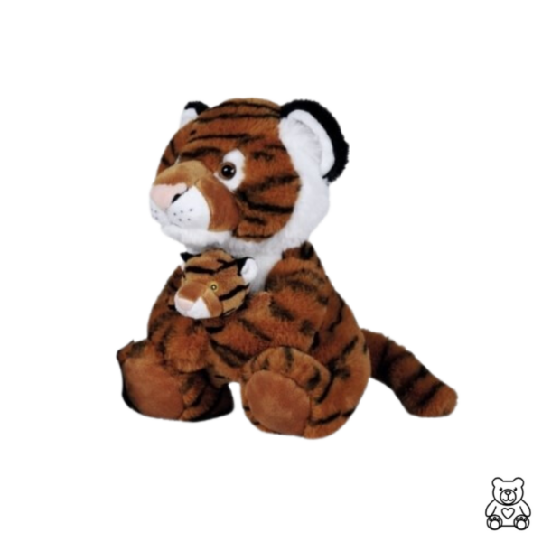 peluche-bébé-maman-tigre